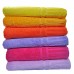 Luxury 650 Gram Cotton Bath Towel - Hot<br/>Yellow (Set of 2)