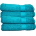 Luxury 650 Gram Cotton Bath Towel - Turquoise<br/>(Set of 2)